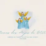 Blue and Gold Elegant Ornamental Watercolor Angels Christmas Greeting Instagram Post