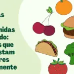 Healthy and Unhealthy Food Presentation in Colorful Lined Style