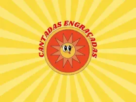 Adesivo cantada carnaval amarelo divertido