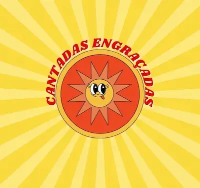 Adesivo cantada carnaval amarelo divertido