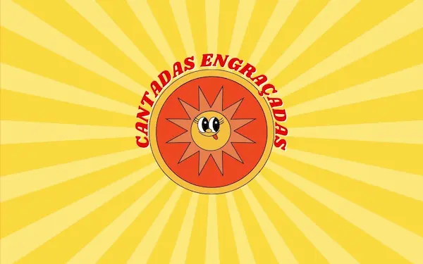 Adesivo cantada carnaval amarelo divertido