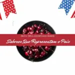 Vermelho e Branco Festa Americana Convite